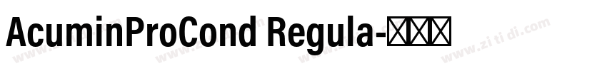 AcuminProCond Regula字体转换
